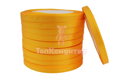 Лента атласная 0,6 см Оранжевый 23 м