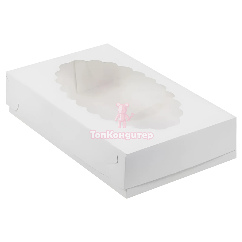 Коробка для эклеров и эскимо 24 см*14 см*5 см белая