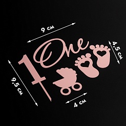 Топпер  "Детский набор" розовый 5 шт