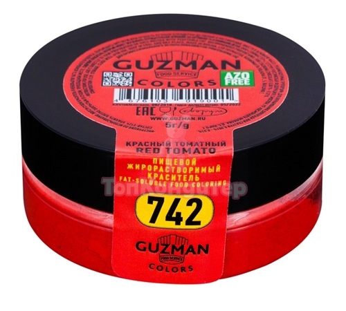 Краситель сухой жирорастворимый №742 Красный томатный "GUZMAN" 5 гр
