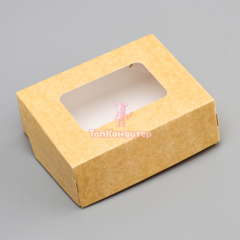 Коробка для пряников 10 см*8 см*3 см крафт