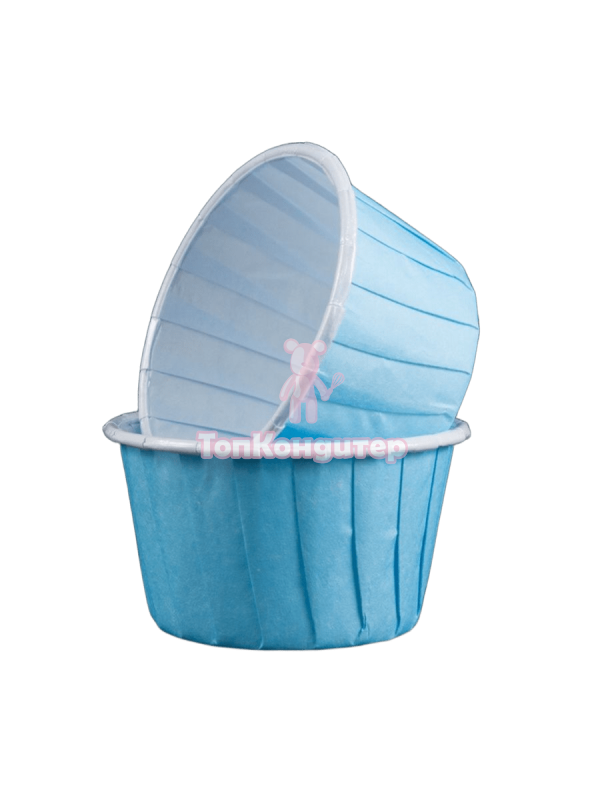Капсулы капкейк 100 шт голубой