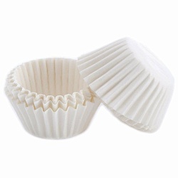 Капсулы бумажные для конфет трюфилей 20 мм*18 мм белые 50 шт