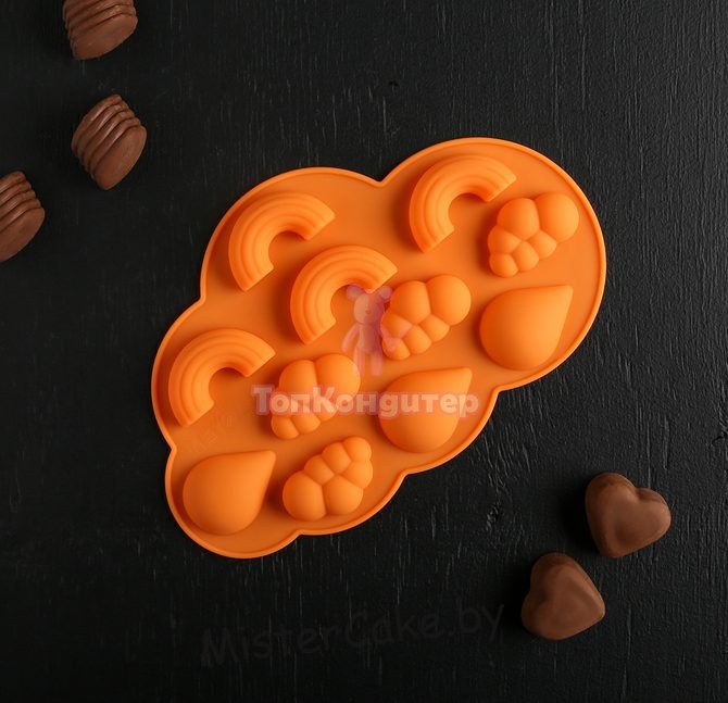 Форма для льда и шоколада "Погода", 11 ячеек