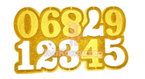 Форма для леденцов "Цифры" 8 см