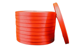 Лента атласная 0,6 см Неоново-оранжевый 23 м