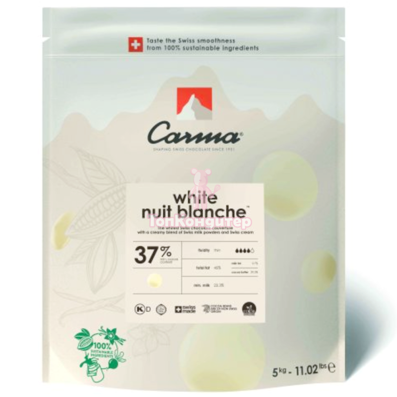 Carma Шоколад белый NUIT BLANCHE 37% 1,5 кг