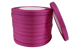 Лента атласная 0,6 см Фуксия 23 м