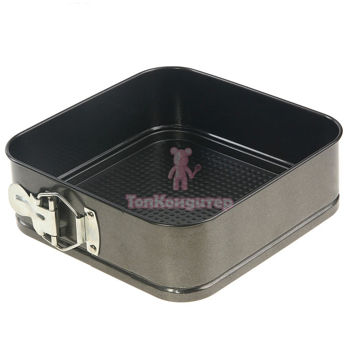 Форма для выпечки разъемная квадрат 18см*18см*5см