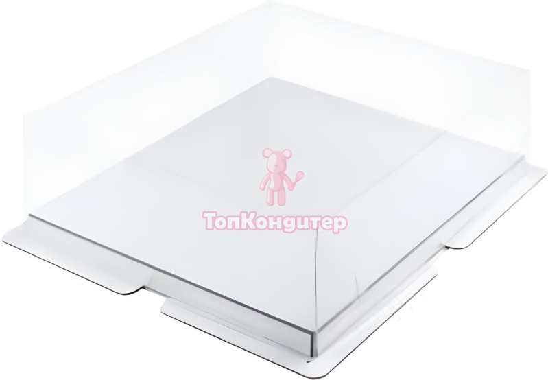 Коробка для торта 26 см*26 см*15 см белая "Премиум"