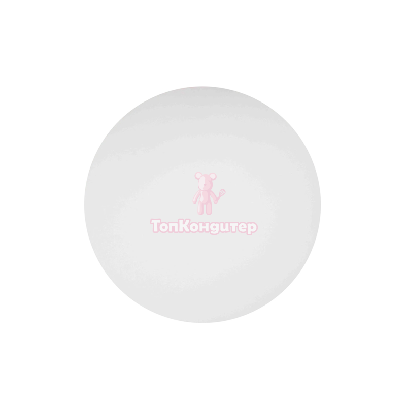 Подложка сатин для пирожных двусторонняя белая 8 см, толщина 6 мм