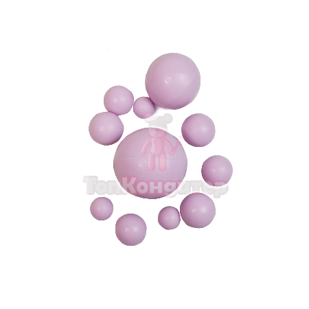 Сферы из шоколадной глазури перламутровые сиреневые 25 шт.
