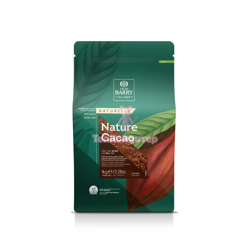 Какао порошок Nature Cacao 10-12% "CACAO BARRY" 1 кг