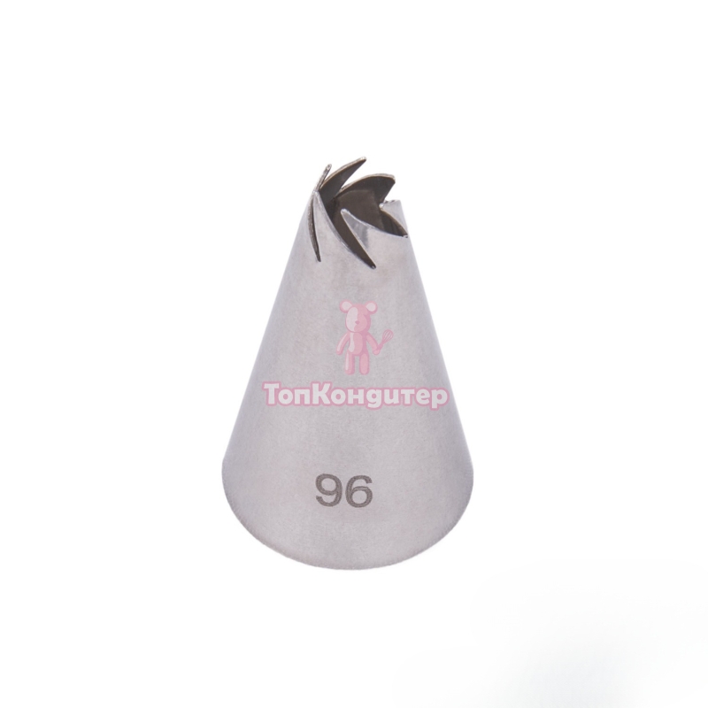 Насадка для кондитерского мешка d=2,3 см "Закрытая роза", вых 0,9 см